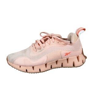 Reebok Zig Dynamica Women Running Shoe Size 8 Athletic Gym Peach Orange Mesh